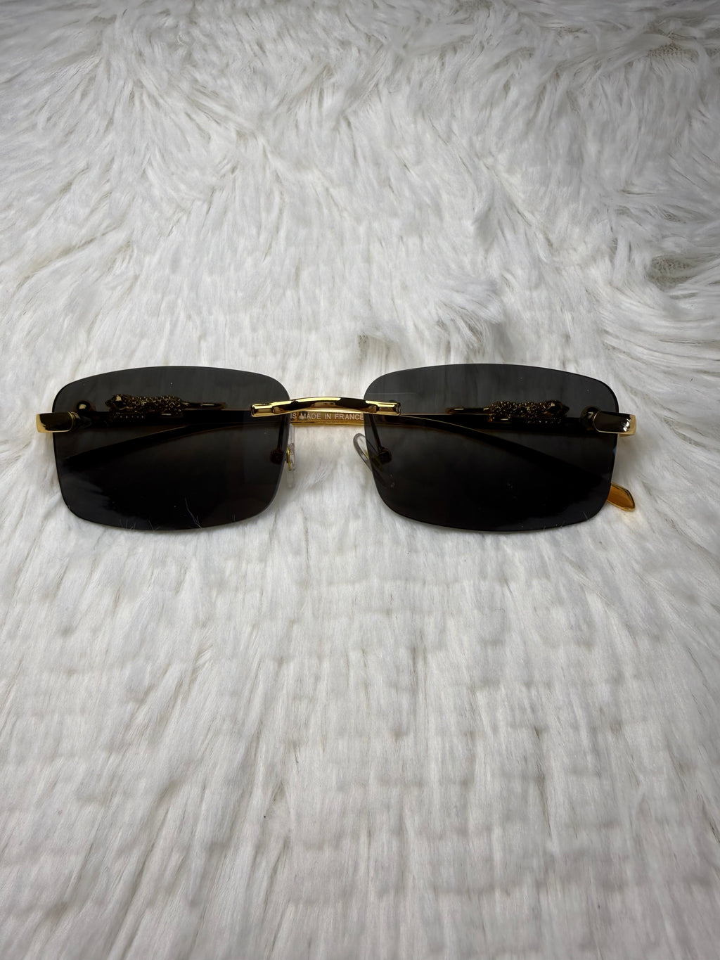 Cartier Panther Rimless Sunglasses